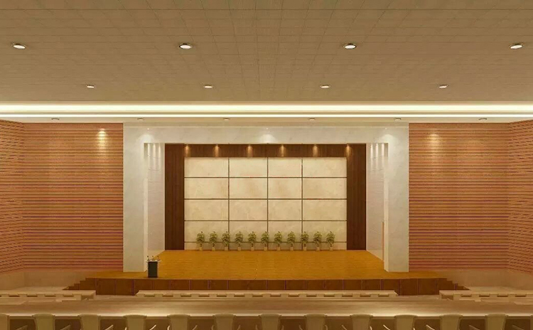 湖南婁底學校禮堂吸音板工程